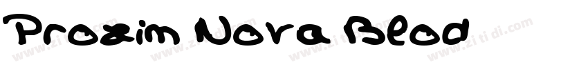 Proxim Nova Blod字体转换